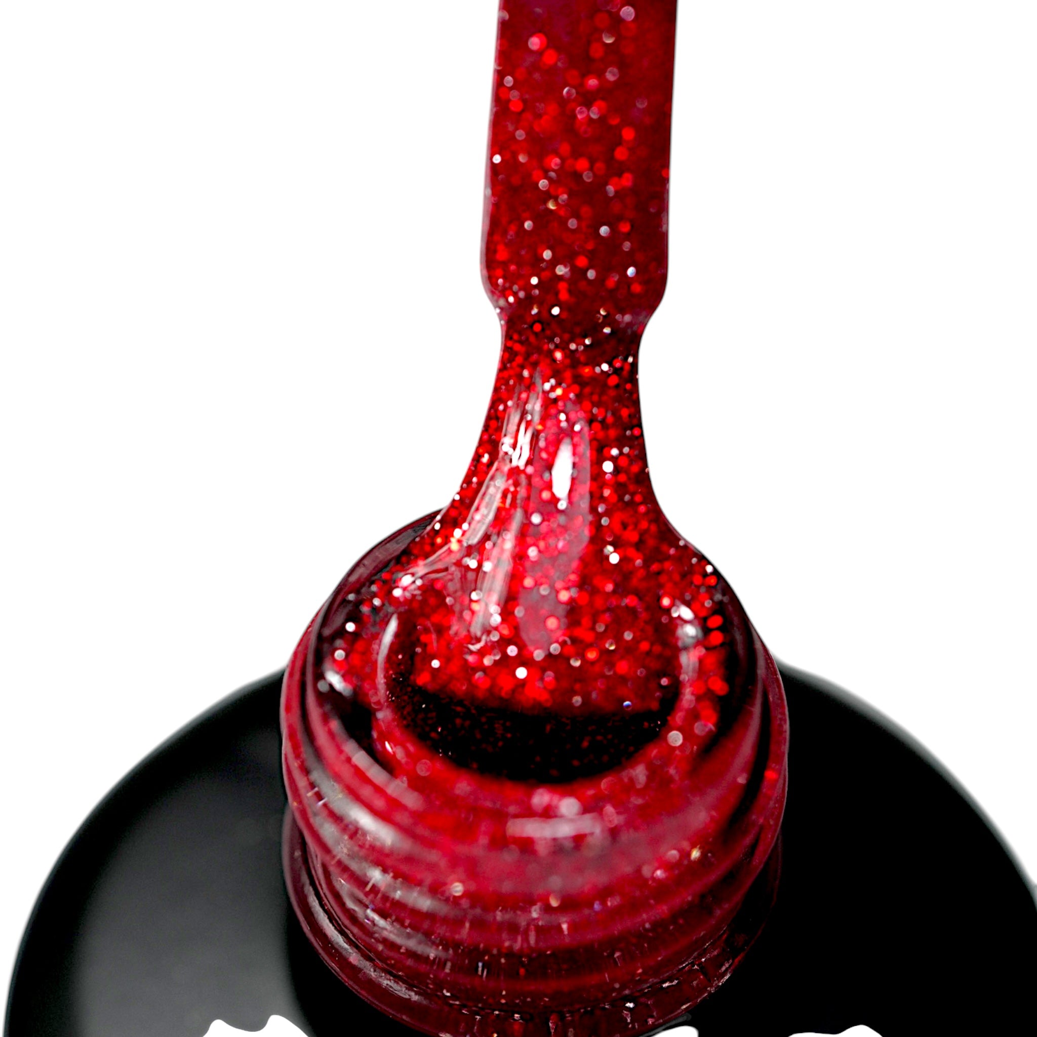 GEL POLISH ROJO #032 GLITTER