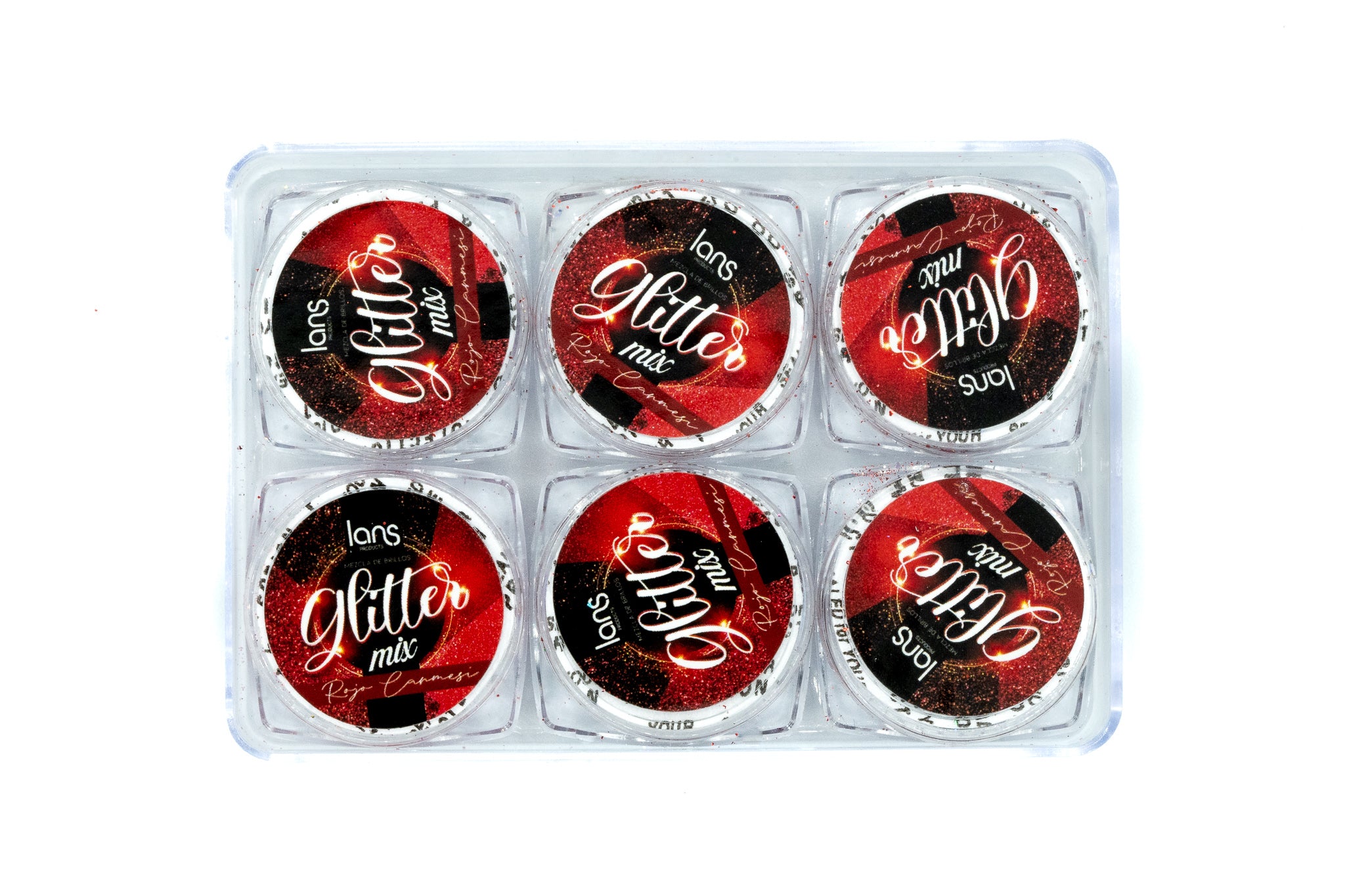 GLITTER MIX ROJO CARMESI